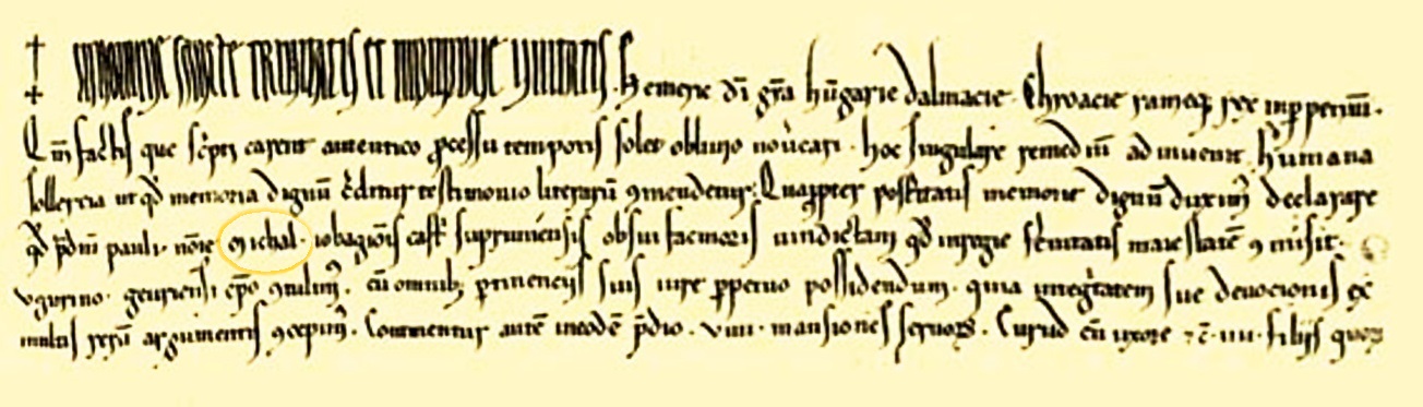 1198-as mihalyi-oklevel-reszlet jelzett